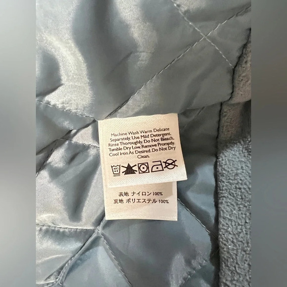 EDDIE BAUER Women's Cadet blue fleece lined windbreaker jacket size XL. - Picture 12 of 12